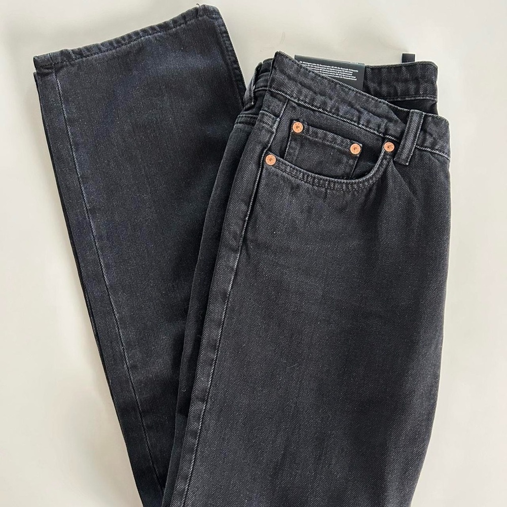 2/$30 - Brand New Weekday Black Mid Straight Jeans